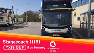 Stagecoach E400MMC | 11181 - YX19 OUF | Bus Journey