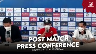 Post Match Press Conference Setelah Pertandingan Menghadapi PSS Sleman