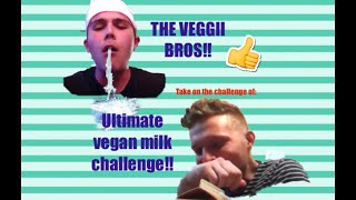 Gallon of milk challenge GONE WRONG!!! (puking?!)-Almond Milk Challenge
