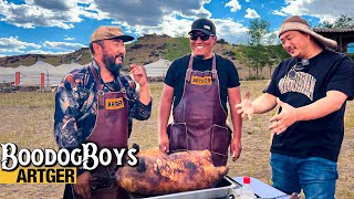 The GOAT'S Favorite Goat! Korean BBQ Master tries Genghis Khan's favorite dish! | Boodog Boys