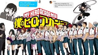 Y/n meets Class 1-A part 1 || My Hero Academia || text ||