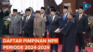 Ahmad Muzani Jadi Ketua, Ini Daftar Lengkap Pimpinan MPR 2024-2029