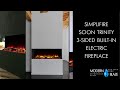 Simplifire Scion Trinity 3-Sided Built-in Electric Fireplace