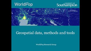 Geospatial data, methods and tools