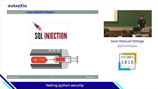 testing python security - Jose Manuel Ortega - PyConES 2018