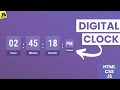 Simple Digital Clock  App: JavaScript Project for Beginners 🕒
