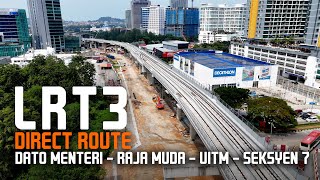 LRT3 Shah Alam: Stesen Dato Menteri - Raja Muda - UITM - Seksyen 7