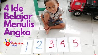 4 Ide Belajar Menulis Angka | Kegiatan Pra Menulis