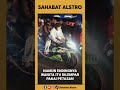 seorang wanita dilempar petasan akibat sok sokan geber motor kuat kuat.