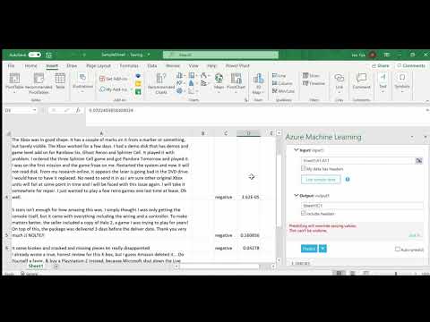 Sentiment analysis in Microsoft Excel!