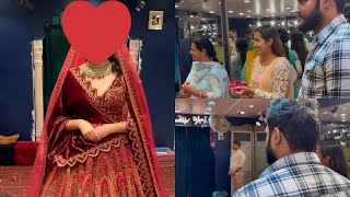 Bhabhi k liye bridal lehenga lene gaye🥰🙈