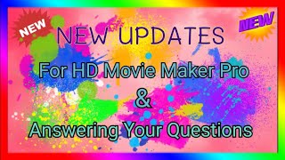 New Update to HD MOVIE MAKER PRO-Splitting & Trimming- Answering Questions on HD Movie Maker Pro