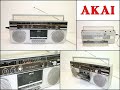 AKAI AJ-456FA Portable 4 Band Stereo Radio Cassette Boombox (Made in Japan)