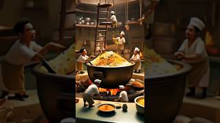 Hyderabadi Biryani recipe making😳😱🤩😍 ll AI Animation