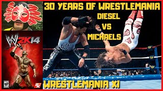 WWE 2K14 Diesel vs Shawn Michaels - WrestleMania XI - 30 Years of WrestleMania