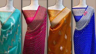 Pure Khaddi Georgette Banarasi Saree🥰Pure Katan Silk saree🥰Handloom banarasi saree🥰Sanjana Creation