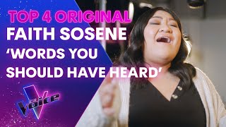 Faith Sosene 'Words You Should Have Heard' | Final 4 Original Single | The Voice Australia