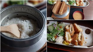 Japanese food　釜炊き、お代わり自由、茨城の米美味しい