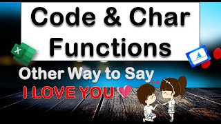 Code & Char Function in Excel | Rohit Narang