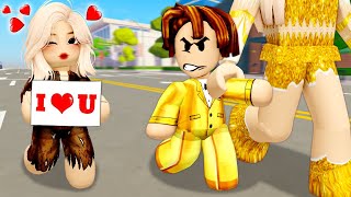 Poor Girl Crush On Rich Boy | ROBLOX Brookhaven 🏡RP | Funny Moments