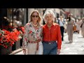 Street Style for Women Over 50 | Best Seasonal Dresses.  Elegant London