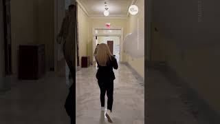 Marjorie Taylor Greene carries white balloon ahead of State of the Union speech | USA TODAY #Shorts
