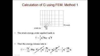 Finite Element Methods: Lecture 21C- Special Topics: Fracture Mechanics