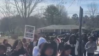 Hundreds of Georgia high school students walk out of class to protest ICE and Trump administration