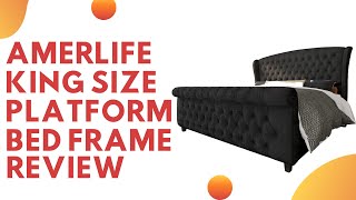 AMERLIFE King Size Platform Bed Frame Review (Pros \u0026 Cons Explained)