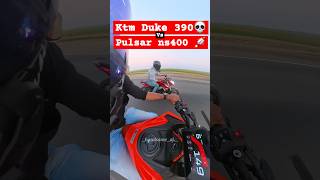 Ktm Duke 390 vs Pulsar ns400 | Drag Race🔥 #ktm #duke390 #pulsar #ns400 #shorts #vlog #youtubeshorts