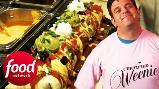 Adam Richman Vs The Biggest Baddest 6 Pound Burrito! | Man v Food