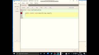 Java program for multiplication in bluej