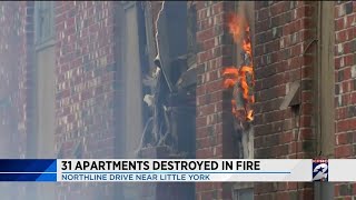 31 apartments destroyed in fire