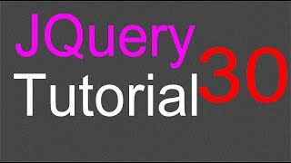 jQuery Tutorial for Beginners - 30 - Tooltip widget