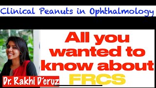 How To prepare for FRCS ophthalmology examination