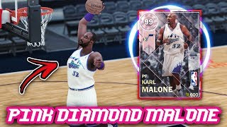 NBA 2K18 PINK DIAMOND 99 OVERALL KARL MALONE GAMEPLAY! *INSANE DUO* | NBA 2K18 MyTEAM GAMEPLAY