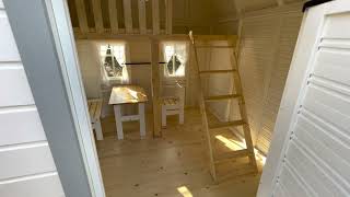 New Farmhouse Style Playhouse Inside View