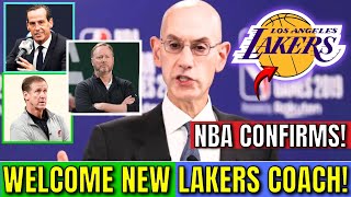 NBA LAUNCHES OFFICIAL! LAKERS CONFIRMS NEW COACH! GREAT DECISION? TODAY'S LAKERS NEWS