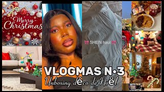 VLOGMAS Jour 3🎄 | UNBOXING DÉCORATIONS DE NOËL et CHITCHAT 🎄❤️