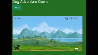 Dog Adventure Game in JavaScript