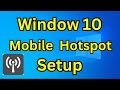 How To Enable Mobile Hotspot in Windows 10 || How To Change Hotspot Name and Password