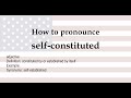 self constituted