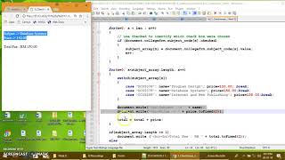 Lesson 12 JavaScript with Checkboxes