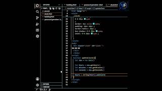 Modern Digital Clock Using HTML CSS & JavaScript ⏰💻