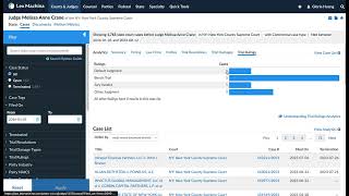 Legal Analytics for New York State Court