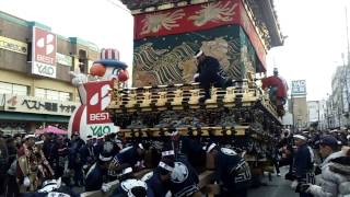 秩父夜祭２０１２　中町屋台、方向転換♪。