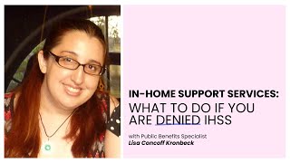 What to Do If You Are Denied IHSS