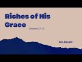 riches of his grace worship message bro. herald