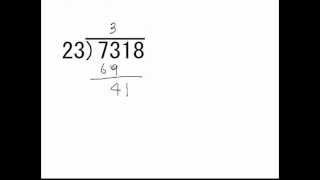 わり算のひっ算⑧ ４けた÷２けた