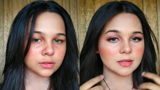 Makeup Tutorial- Using Miss Rose Products || 👍Liquid Glitter Eyeshadow #trending @tjshaheena